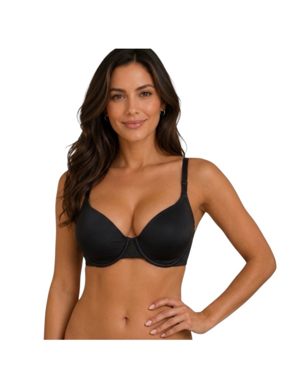 Vanity Fair Beauty Back Minimizer Bra Black 38D Underwire NWT